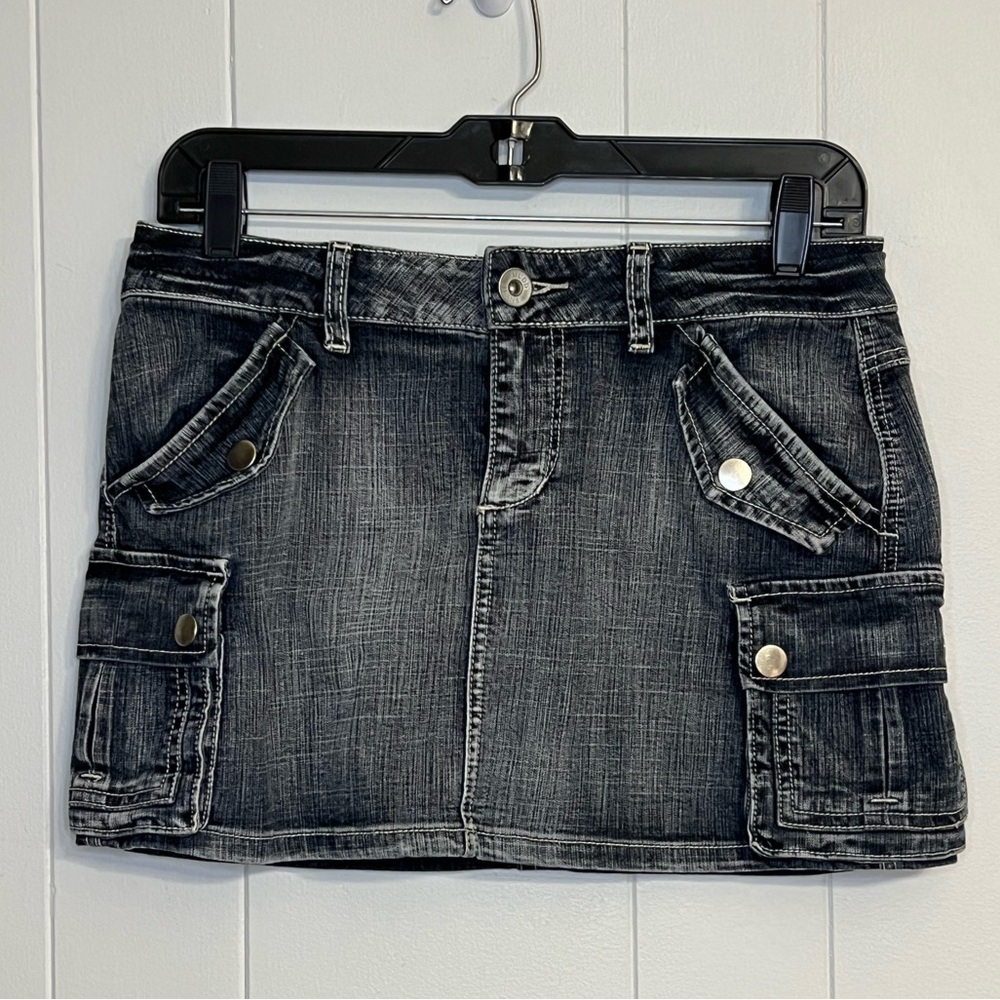 Mudd cargo denim mini‎ skirt Size 7